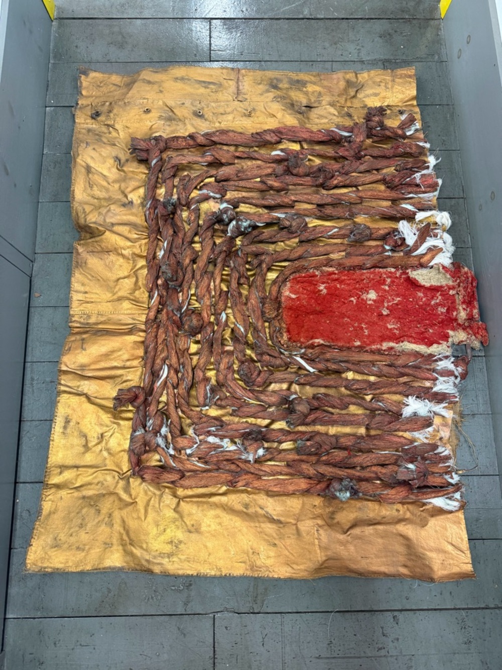Original Mixed Media Textile Art Raquel Montilla Higgins Fragment